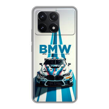 Силиконовый чехол на Xiaomi Poco F6 Pro с принтом БМВ BMW Силиконовый чехол на Xiaomi Poco F6 Pro с принтом БМВ BMW