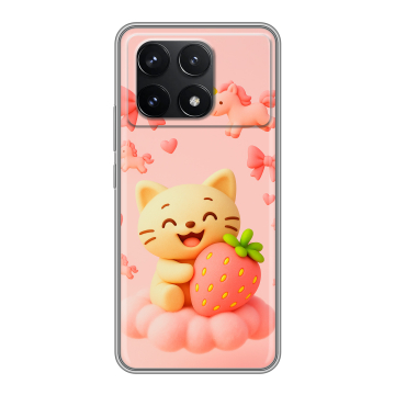 Силиконовый чехол на Xiaomi Poco F6 Pro с принтом для девочек Силиконовый чехол на Xiaomi Poco F6 Pro с принтом для девочек