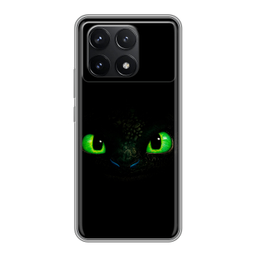Силиконовый чехол на Xiaomi Poco F6 Pro с принтом Как приручить дракона