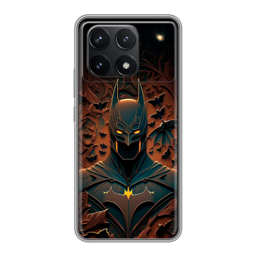 Силиконовый чехол на Xiaomi Poco F6 Pro с принтом Batman Бэтмен Силиконовый чехол на Xiaomi Poco F6 Pro с принтом Batman Бэтмен