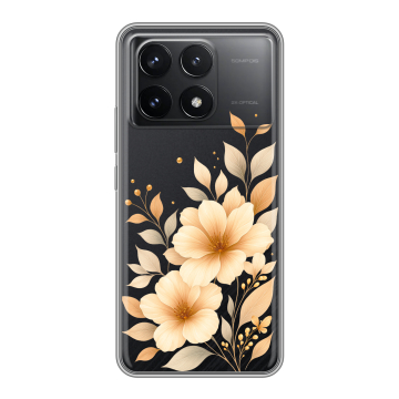 Силиконовый чехол на Xiaomi Poco F6 Pro с принтом для девушки Силиконовый чехол на Xiaomi Poco F6 Pro с принтом для девушки