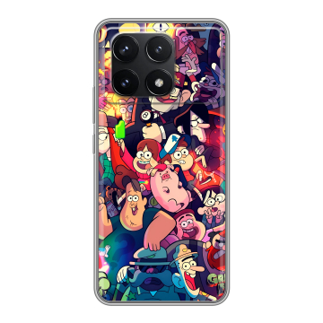 Силиконовый чехол на Xiaomi Poco F6 Pro с принтом Gravity Falls Гравити Фолз Силиконовый чехол на Xiaomi Poco F6 Pro с принтом Gravity Falls Гравити Фолз