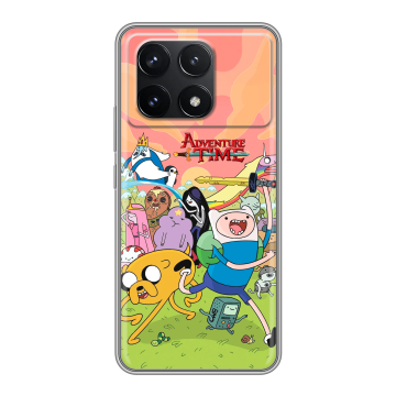 Силиконовый чехол на Xiaomi Poco F6 Pro с принтом Adventure time Время приключений Силиконовый чехол на Xiaomi Poco F6 Pro с принтом Adventure time Время приключений