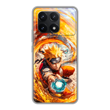 Силиконовый чехол на Xiaomi Poco F6 Pro с принтом Аниме Наруто Naruto