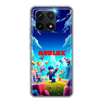 Силиконовый чехол на Xiaomi Poco F6 Pro с принтом Roblox Роблокс Силиконовый чехол на Xiaomi Poco F6 Pro с принтом Roblox Роблокс