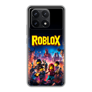 Силиконовый чехол на Xiaomi Poco F6 Pro с принтом Roblox Роблокс Силиконовый чехол на Xiaomi Poco F6 Pro с принтом Roblox Роблокс