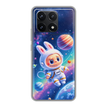 Силиконовый чехол на Xiaomi Poco F6 Pro с принтом Labubu Лабубу Силиконовый чехол на Xiaomi Poco F6 Pro с принтом Labubu Лабубу