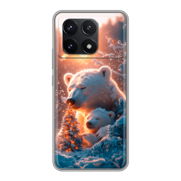 Силиконовый чехол на Xiaomi Poco F6 Pro с принтом Новый год Силиконовый чехол на Xiaomi Poco F6 Pro с принтом Новый год