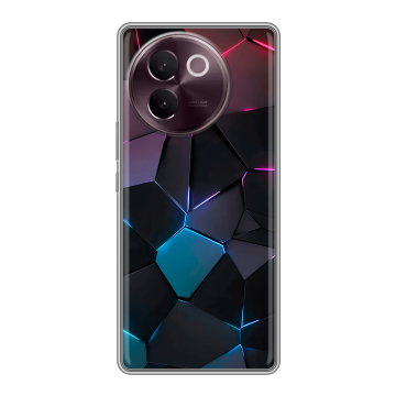 Силиконовый чехол на Vivo V30e с принтом Геометрия неона Силиконовый чехол на Vivo V30e с принтом Геометрия неона