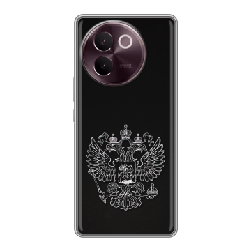 Силиконовый чехол на Vivo V30e с принтом Герб России Силиконовый чехол на Vivo V30e с принтом Герб России