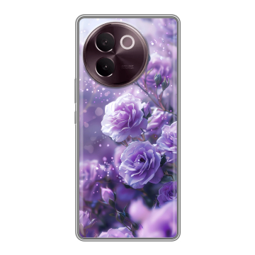 Силиконовый чехол на Vivo V30e с принтом Розы цветы Силиконовый чехол на Vivo V30e с принтом Розы цветы