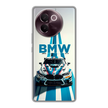 Силиконовый чехол на Vivo V30e с принтом БМВ BMW