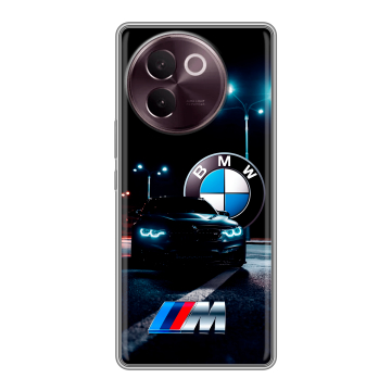 Силиконовый чехол на Vivo V30e с принтом БМВ BMW Силиконовый чехол на Vivo V30e с принтом БМВ BMW