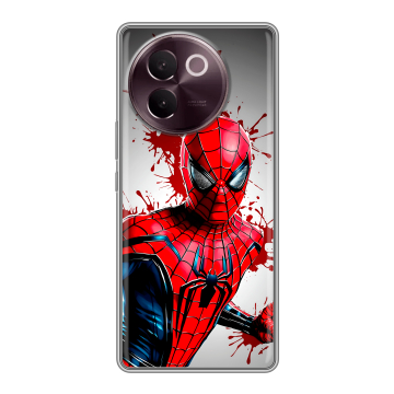 Силиконовый чехол на Vivo V30e с принтом Spiderman Человек паук