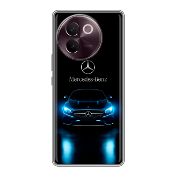 Силиконовый чехол на Vivo V30e с принтом Mercedes Мерседес Силиконовый чехол на Vivo V30e с принтом Mercedes Мерседес