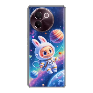 Силиконовый чехол на Vivo V30e с принтом Labubu Лабубу