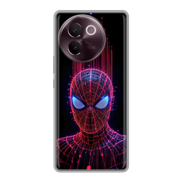 Силиконовый чехол на Vivo V30e с принтом Spiderman Человек паук