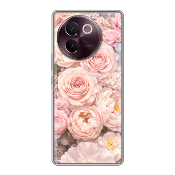 Силиконовый чехол на Vivo V30e с принтом женский