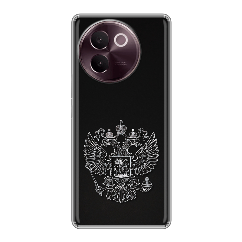 Силиконовый чехол на Vivo V30e с принтом Герб России Силиконовый чехол на Vivo V30e с принтом Герб России