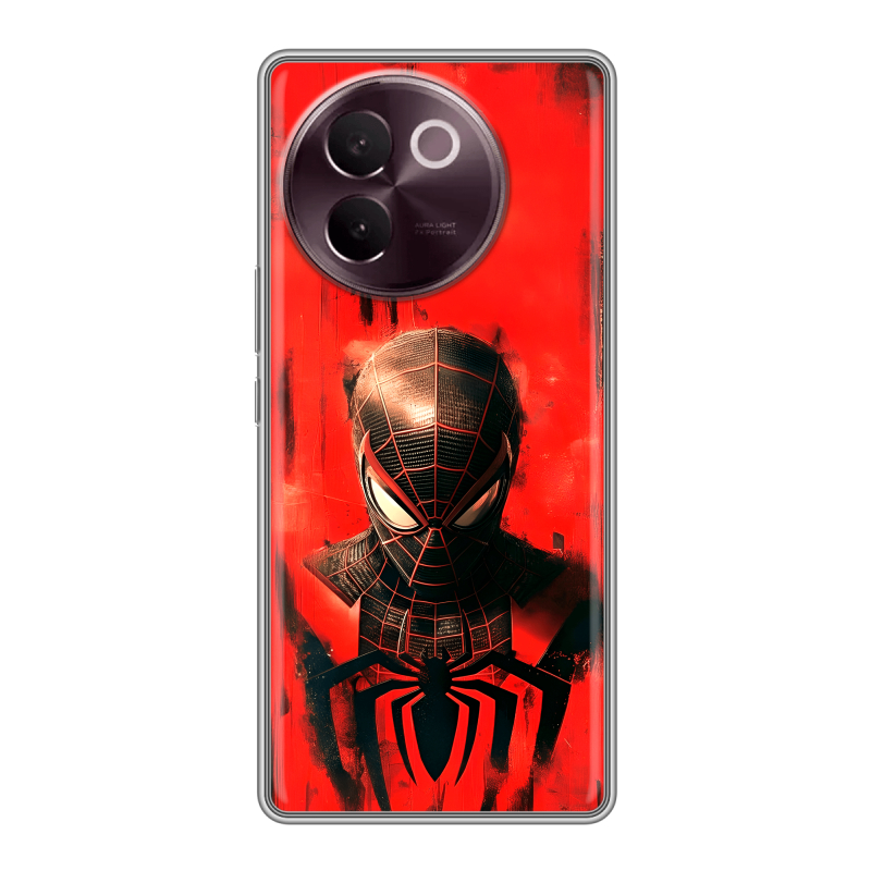 Силиконовый чехол на Vivo V30e с принтом человек паук spiderman Силиконовый чехол на Vivo V30e с принтом человек паук spiderman
