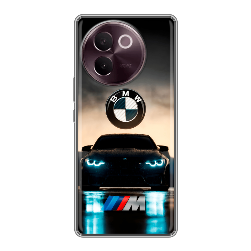 Силиконовый чехол на Vivo V30e с принтом БМВ BMW Силиконовый чехол на Vivo V30e с принтом БМВ BMW