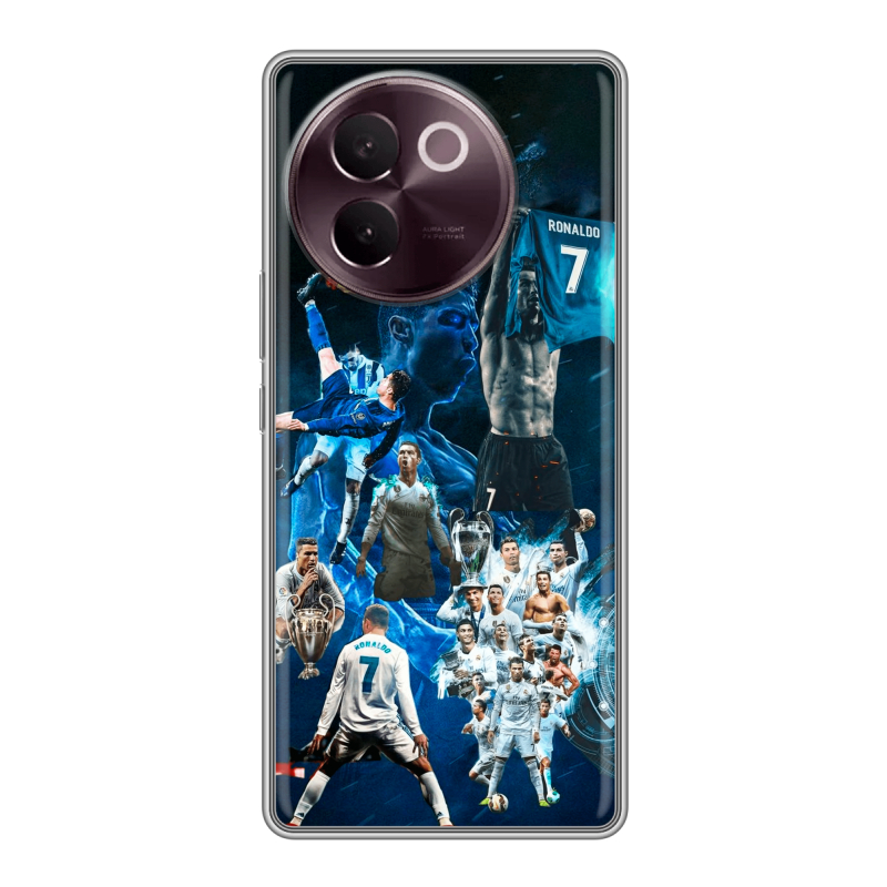 Силиконовый чехол на Vivo V30e с принтом Реал Роналдо Силиконовый чехол на Vivo V30e с принтом Реал Роналдо