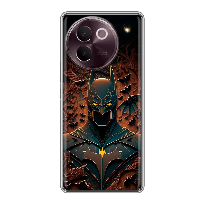 Силиконовый чехол на Vivo V30e с принтом Batman Бэтмен Силиконовый чехол на Vivo V30e с принтом Batman Бэтмен