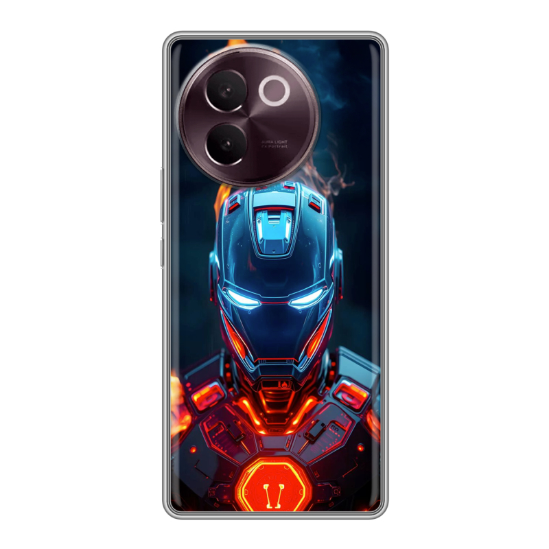 Силиконовый чехол на Vivo V30e с принтом IronMan Железный человек Силиконовый чехол на Vivo V30e с принтом IronMan Железный человек