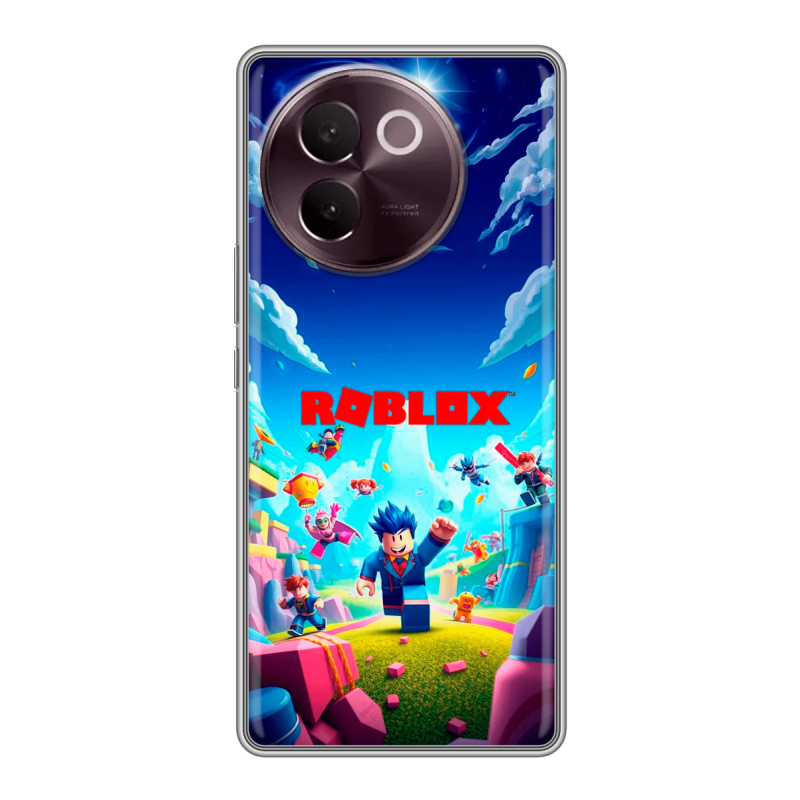 Силиконовый чехол на Vivo V30e с принтом Roblox Роблокс Силиконовый чехол на Vivo V30e с принтом Roblox Роблокс