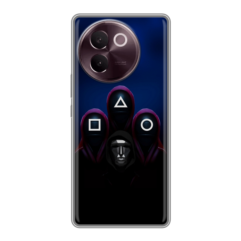 Силиконовый чехол на Vivo V30e с принтом Игра Кальмара Силиконовый чехол на Vivo V30e с принтом Игра Кальмара