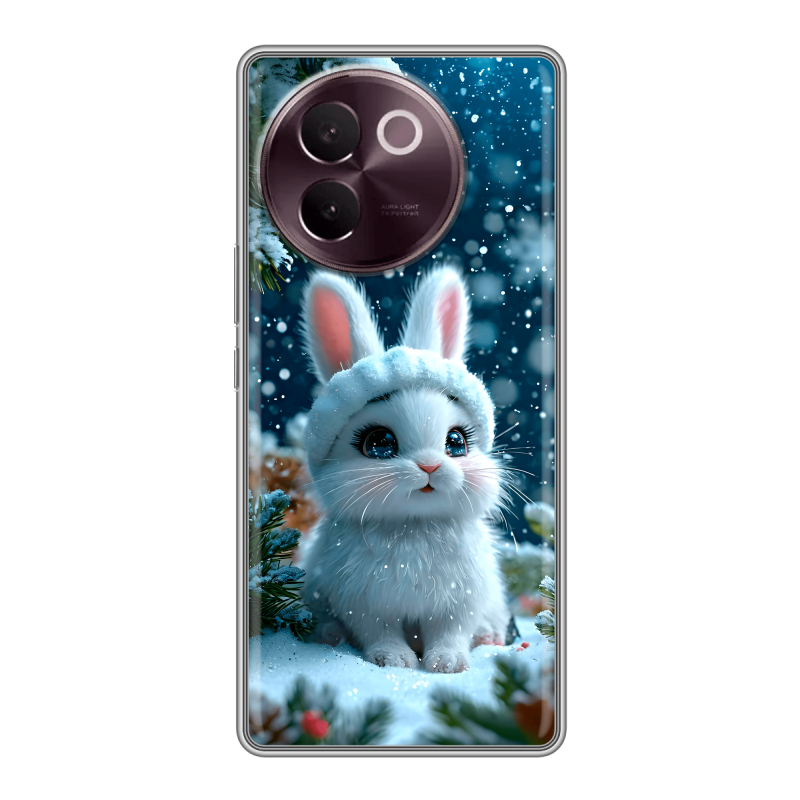 Силиконовый чехол на Vivo V30e с принтом Новый год Силиконовый чехол на Vivo V30e с принтом Новый год