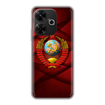 Силиконовый чехол на RedMi 13 4G с принтом Герб СССР Силиконовый чехол на RedMi 13 4G с принтом Герб СССР