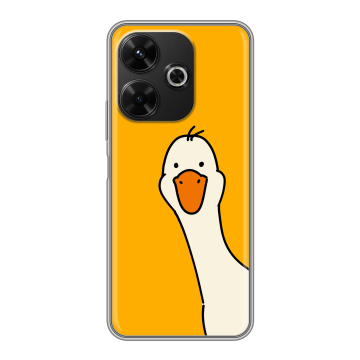 Силиконовый чехол на RedMi 13 4G с принтом Утка Силиконовый чехол на RedMi 13 4G с принтом Утка