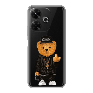 Силиконовый чехол на RedMi 13 4G с принтом Мишка Силиконовый чехол на RedMi 13 4G с принтом Мишка