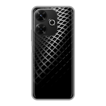 Силиконовый чехол на RedMi 13 4G с принтом Текстура металла