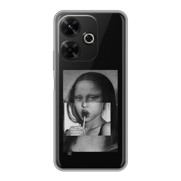 Силиконовый чехол на RedMi 13 4G с принтом Мона Лиза Силиконовый чехол на RedMi 13 4G с принтом Мона Лиза