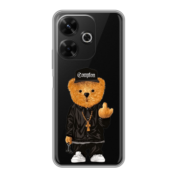 Силиконовый чехол на RedMi 13 4G с принтом Плюшевый медведь Силиконовый чехол на RedMi 13 4G с принтом Плюшевый медведь