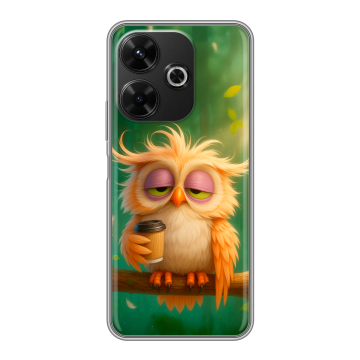 Силиконовый чехол на RedMi 13 4G с принтом сова