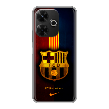 Силиконовый чехол на RedMi 13 4G с принтом Барселона Barcelona