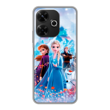 Силиконовый чехол на RedMi 13 4G с принтом Холодное сердце Frozen