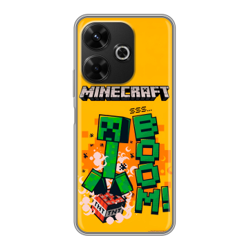Силиконовый чехол на RedMi 13 4G с принтом Майнкрафт Minecraft