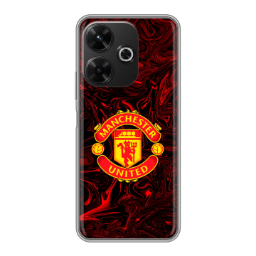 Силиконовый чехол на RedMi 13 4G с принтом Manchester United Силиконовый чехол на RedMi 13 4G с принтом Manchester United