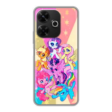 Силиконовый чехол на RedMi 13 4G с принтом My little pony Дружба чудо