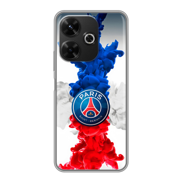Силиконовый чехол на RedMi 13 4G с принтом PSG ПСЖ Силиконовый чехол на RedMi 13 4G с принтом PSG ПСЖ