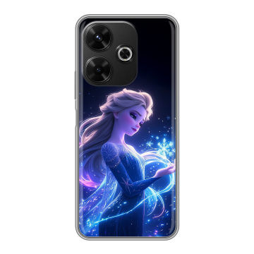 Силиконовый чехол на RedMi 13 4G с принтом Холодное сердце Frozen