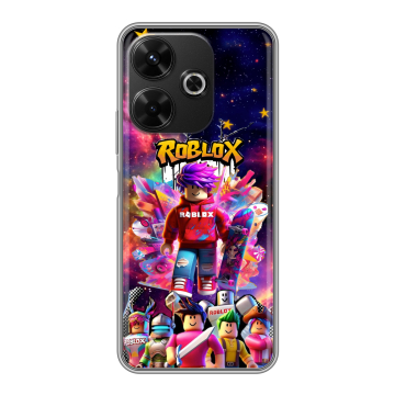 Силиконовый чехол на RedMi 13 4G с принтом Roblox Роблокс