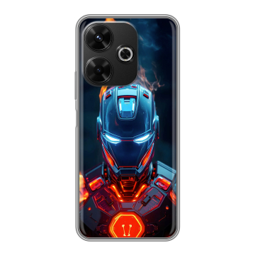 Силиконовый чехол на RedMi 13 4G с принтом IronMan Железный человек Силиконовый чехол на RedMi 13 4G с принтом IronMan Железный человек