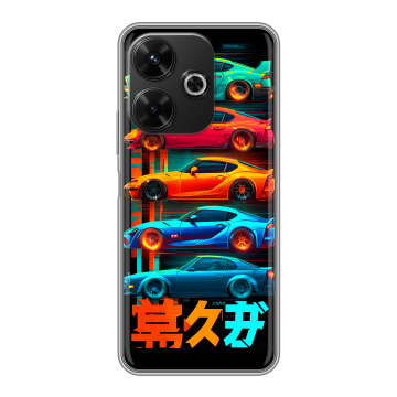 Силиконовый чехол на RedMi 13 4G с принтом машины тачки Силиконовый чехол на RedMi 13 4G с принтом машины тачки