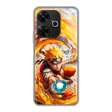 Силиконовый чехол на RedMi 13 4G с принтом Аниме Наруто Naruto