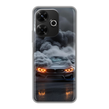 Силиконовый чехол на RedMi 13 4G с принтом BMW БМВ